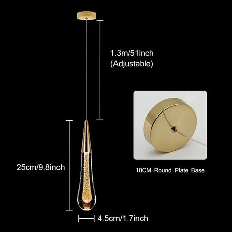 Crystal LED Pendant Lights - Hans Lumiere