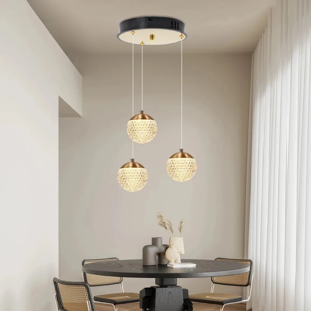 Custom Luxury Acrylic Ball Chandelier - Hans Lumiere