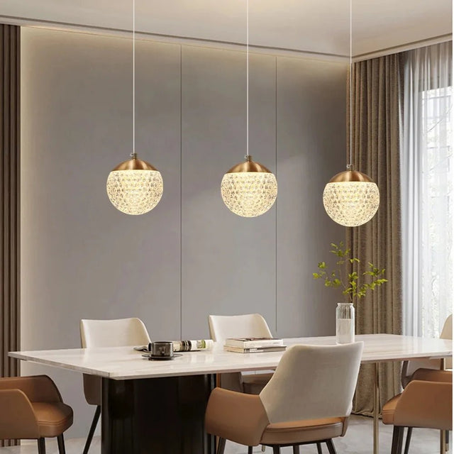Custom Luxury Acrylic Ball Chandelier - Hans Lumiere