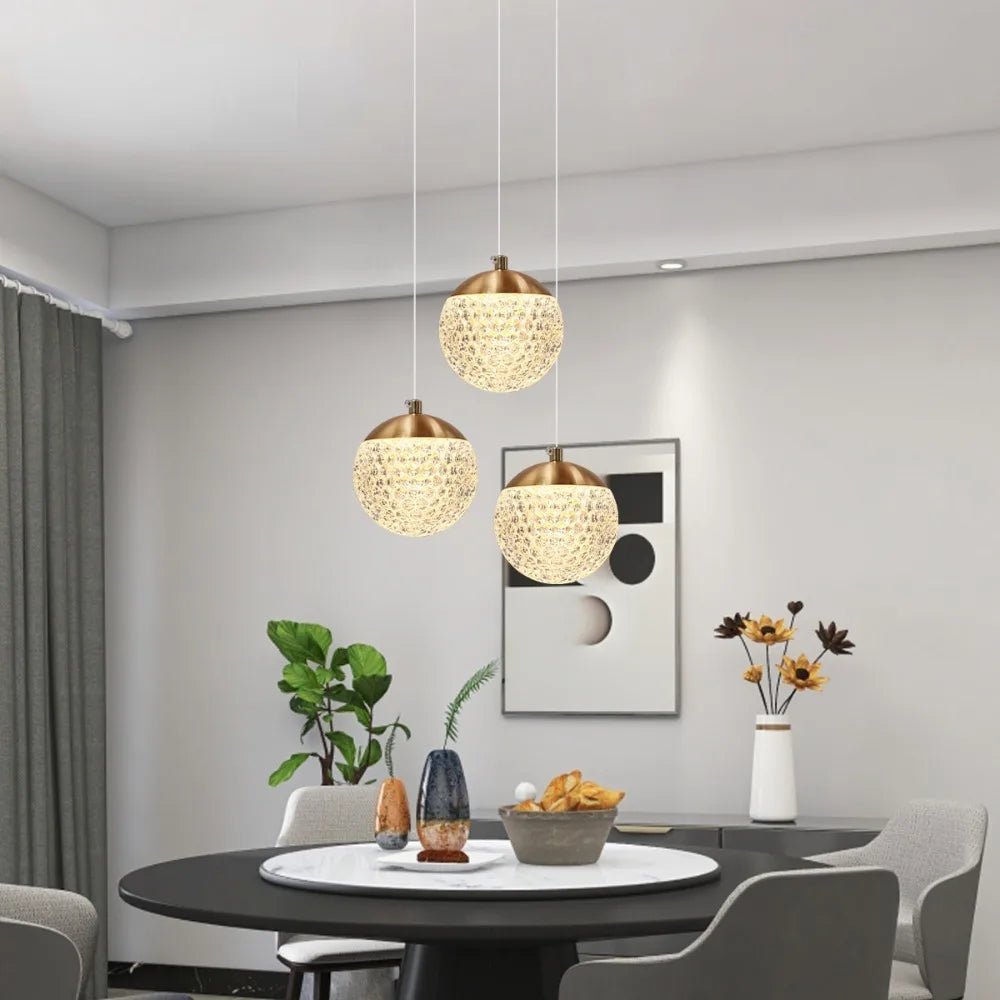 Custom Luxury Acrylic Ball Chandelier - Hans Lumiere