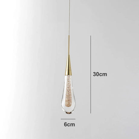 Customizable Post - Modern Crystal Glass LED Pendant Light - Hans Lumiere