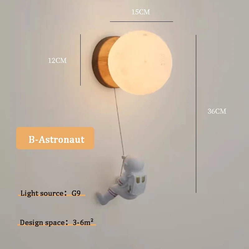 Cute Bear & Rabbit Children's Room Wall Lamps - Hans Lumiere