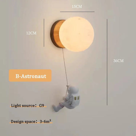 Cute Bear & Rabbit Children's Room Wall Lamps - Hans Lumiere