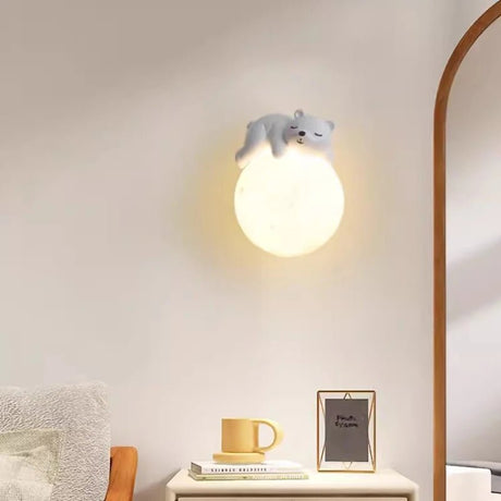 Cute Bear & Rabbit Children's Room Wall Lamps - Hans Lumiere