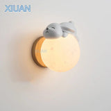 Cute Bear & Rabbit Children's Room Wall Lamps - Hans Lumiere