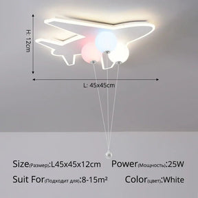 Cute Cartoon Cloud plane LED Ceiling Light - Hans Lumiere
