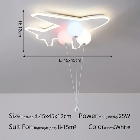 Cute Cartoon Cloud plane LED Ceiling Light - Hans Lumiere
