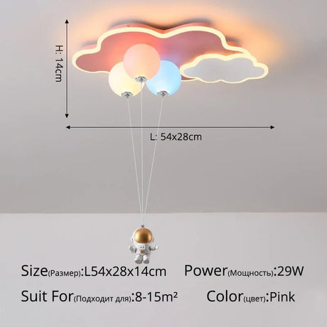 Cute Cartoon Cloud plane LED Ceiling Light - Hans Lumiere
