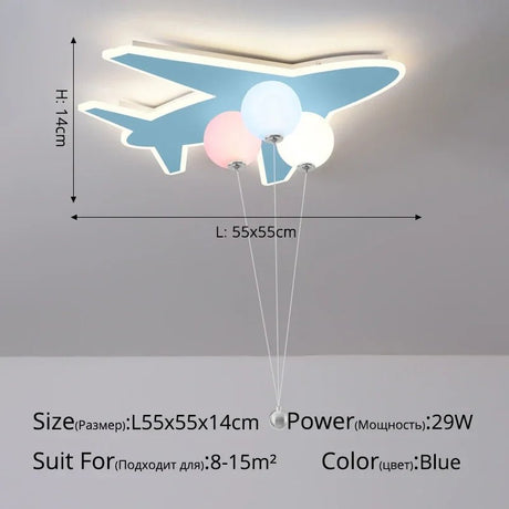 Cute Cartoon Cloud plane LED Ceiling Light - Hans Lumiere