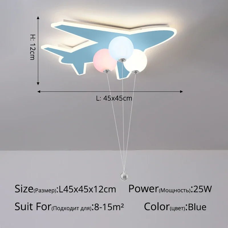 Cute Cartoon Cloud plane LED Ceiling Light - Hans Lumiere