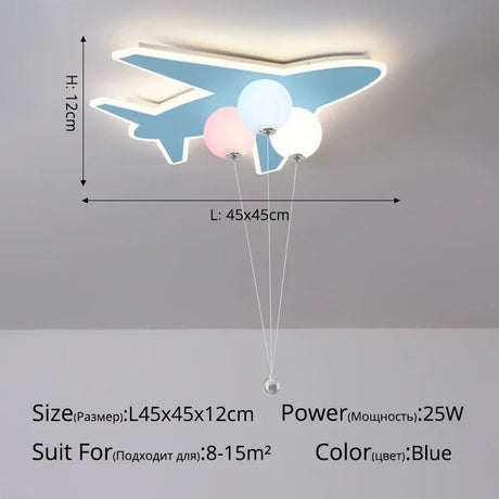 Cute Cartoon Cloud plane LED Ceiling Light - Hans Lumiere