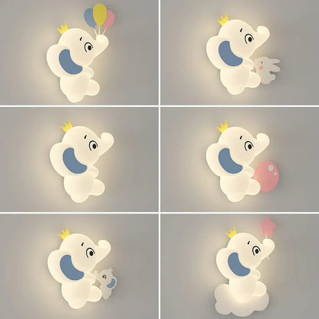 Cute Elephant Children's Room Wall LED Lamp - Hans Lumiere