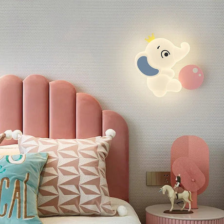 Cute Elephant Children's Room Wall LED Lamp - Hans Lumiere