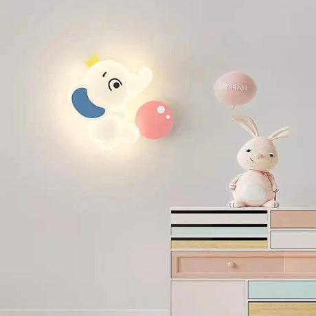 Cute Elephant Children's Room Wall LED Lamp - Hans Lumiere