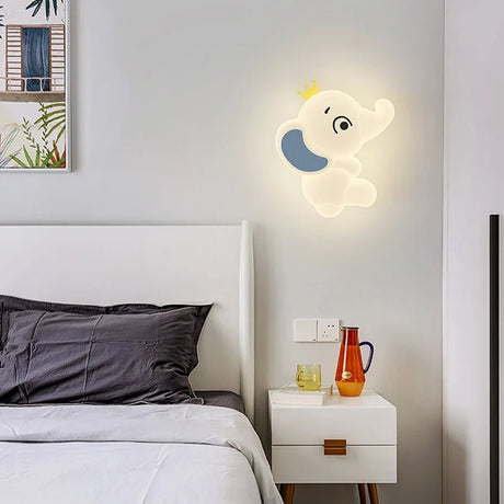 Cute Elephant Children's Room Wall LED Lamp - Hans Lumiere