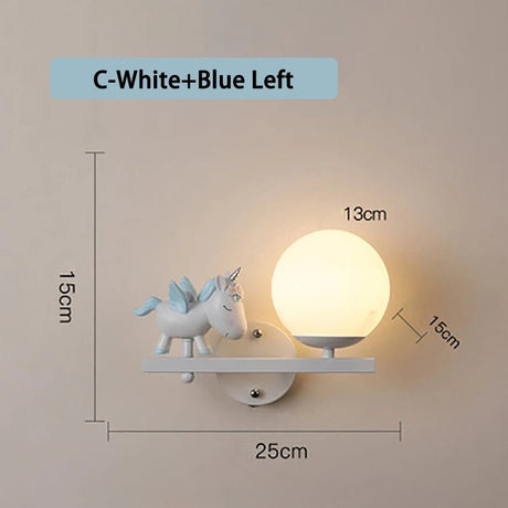 Cute Holding Rabbit Children's Room Wall Lamp - Hans Lumiere