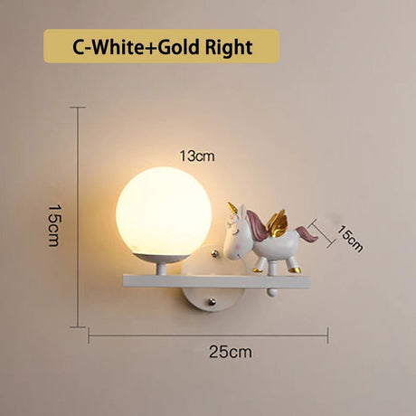 Cute Holding Rabbit Children's Room Wall Lamp - Hans Lumiere