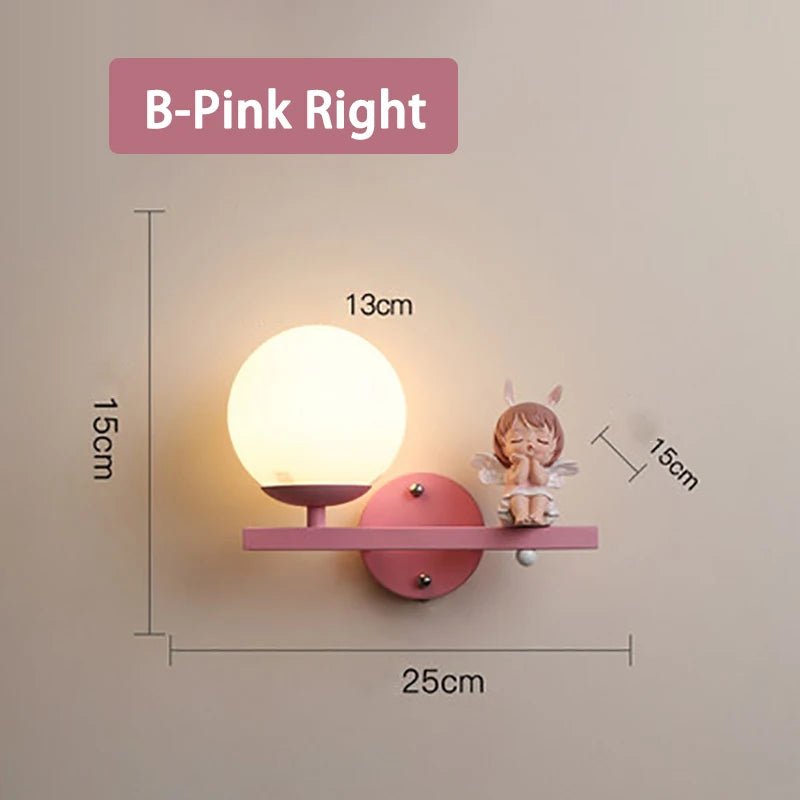 Cute Holding Rabbit Children's Room Wall Lamp - Hans Lumiere