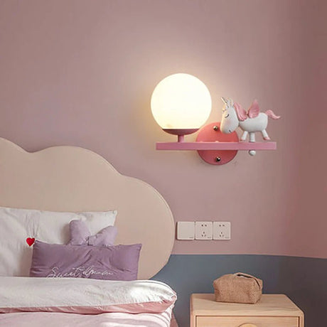 Cute Holding Rabbit Children's Room Wall Lamp - Hans Lumiere