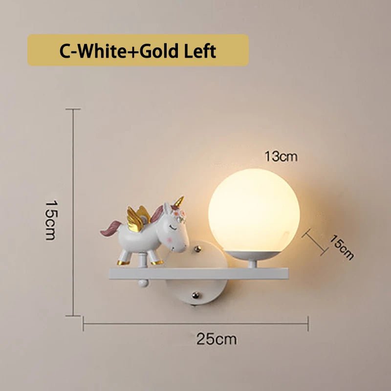 Cute Holding Rabbit Children's Room Wall Lamp - Hans Lumiere