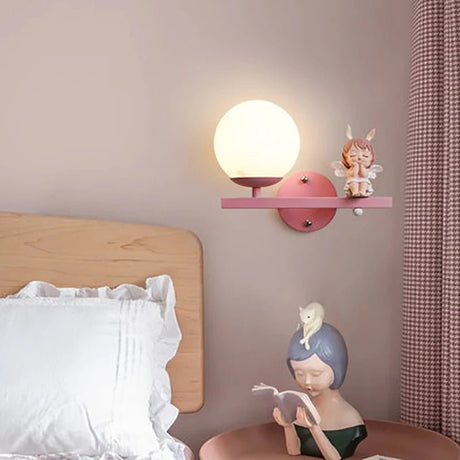 Cute Holding Rabbit Children's Room Wall Lamp - Hans Lumiere