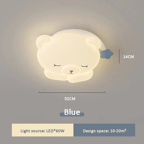 Cute Nightcap Bear Children's Room Ceiling Lamp - Hans Lumiere
