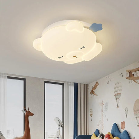 Cute Nightcap Bear Children's Room Ceiling Lamp - Hans Lumiere