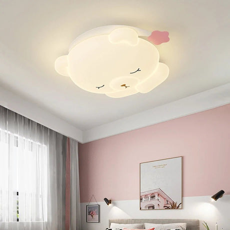 Cute Nightcap Bear Children's Room Ceiling Lamp - Hans Lumiere