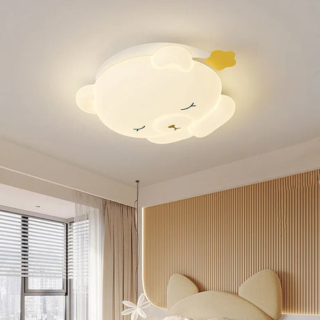 Cute Nightcap Bear Children's Room Ceiling Lamp - Hans Lumiere