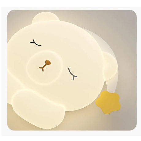 Cute Nightcap Bear Children's Room Ceiling Lamp - Hans Lumiere
