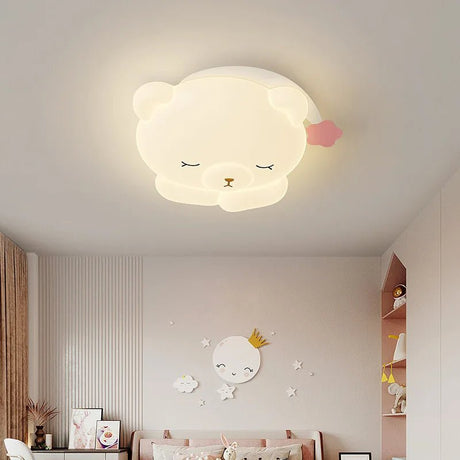 Cute Nightcap Bear Children's Room Ceiling Lamp - Hans Lumiere