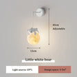 Cute White Bear Bunny Children's Room Bedside Lamp - Hans Lumiere