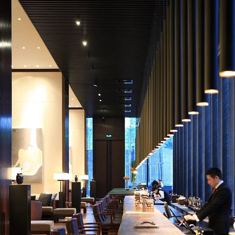 Cylindrical LED Tube Pendant Light for Kitchen, Dining and Bedroom - Hans Lumiere