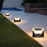 Cylindrical Waterproof Solar Column LED Lamp With Remote Control - Hans Lumiere