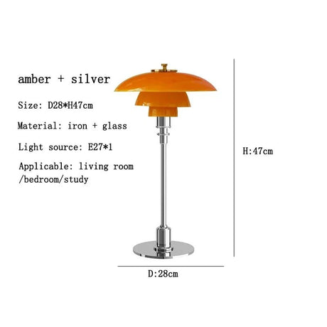 Danish Designers Nordic Glass Reading LED Table Lamp - Hans Lumiere