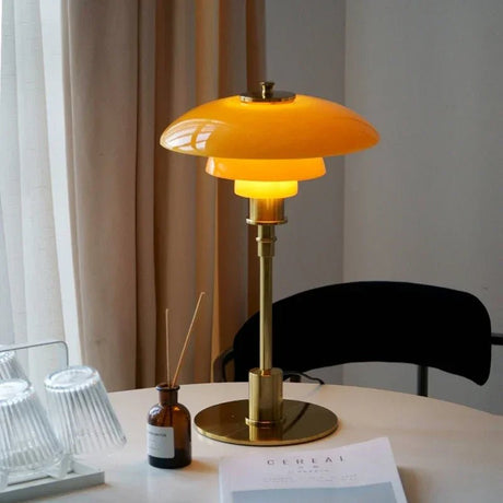 Danish Designers Nordic Glass Reading LED Table Lamp - Hans Lumiere