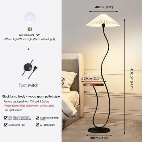 Decorative Standing Nordic LED Floor Lamp - Hans Lumiere