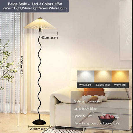 Decorative Standing Nordic LED Floor Lamp - Hans Lumiere