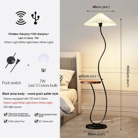 Decorative Standing Nordic LED Floor Lamp - Hans Lumiere