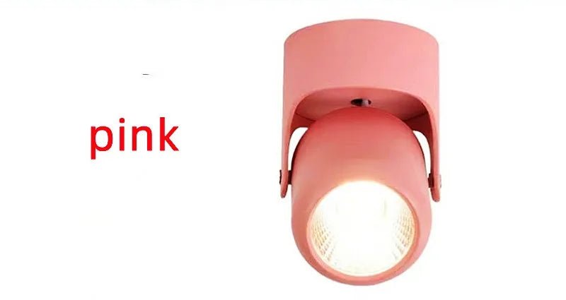 Dimmable COB LED Surface-Mounted Downlight - 180° Rotating Ceiling Spotlight - Hans Lumiere