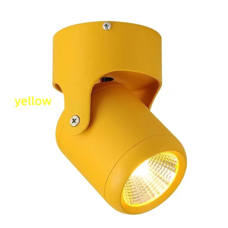 Dimmable COB LED Surface-Mounted Downlight - 180° Rotating Ceiling Spotlight - Hans Lumiere