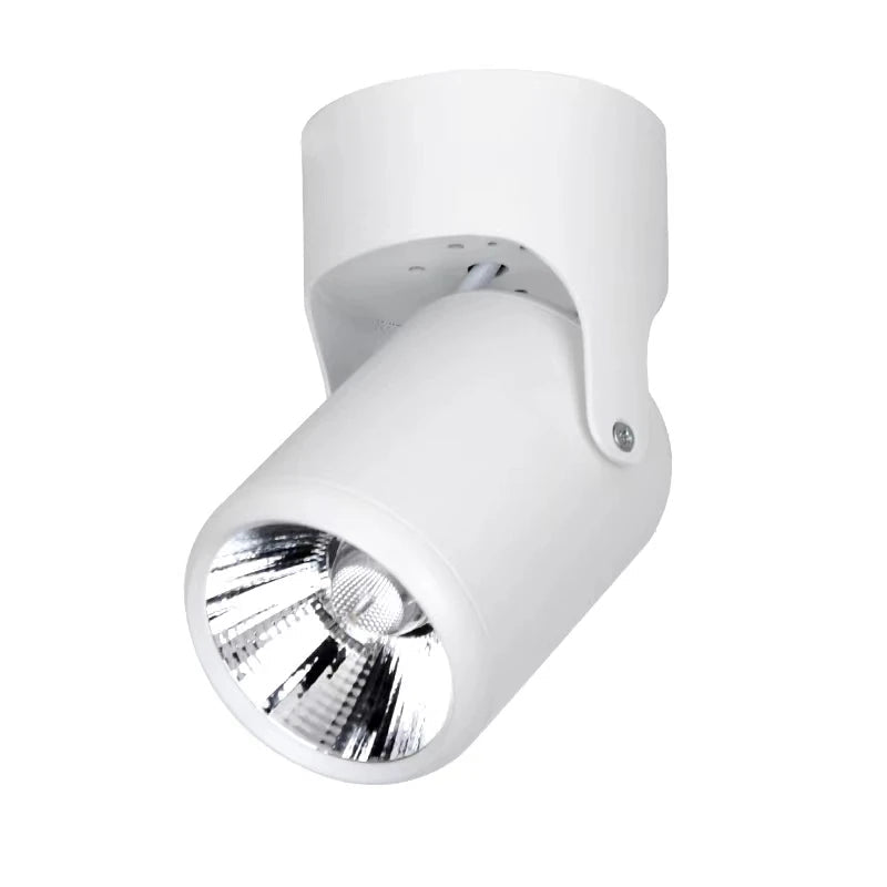 Dimmable COB LED Surface-Mounted Downlight - 180° Rotating Ceiling Spotlight - Hans Lumiere