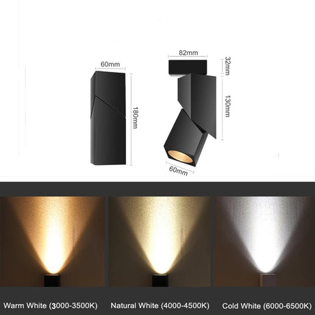 Dimmable COB LED Track Lights - Hans Lumiere