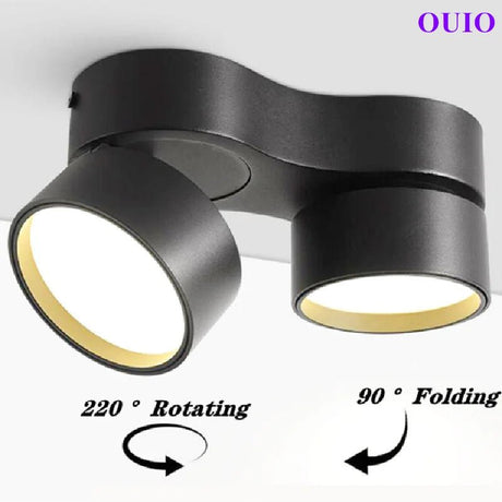 Dimmable Folding Rotating LED Downlight - Hans Lumiere