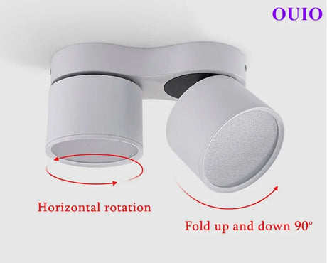 Dimmable Folding Rotating LED Downlight - Hans Lumiere