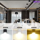 Dimmable Folding Rotating LED Downlight - Hans Lumiere