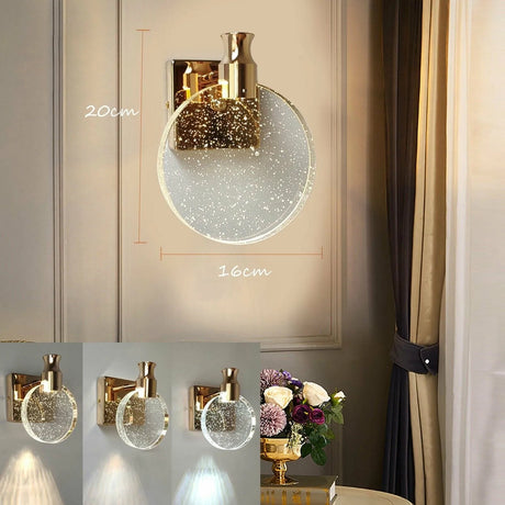 Dimmable LED Crystal Wall Lamp - Hans Lumiere