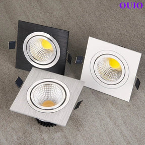 Dimmable Recessed Square LED Downlights Spot Lights - Hans Lumiere