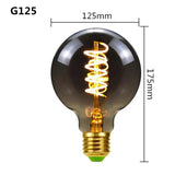 Dimmable Smoky Gray GSpiral Filament LED Edison Bulbs - Hans Lumiere
