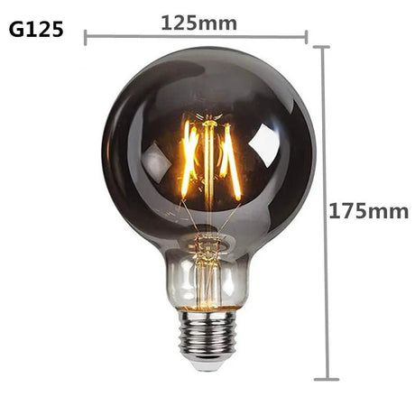 Dimmable Smoky Gray GSpiral Filament LED Edison Bulbs - Hans Lumiere